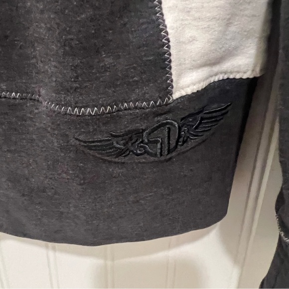 Women's Straight Down Gray and White Jacket Large Golf - Picture 2 of 5